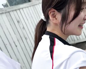 STSK-205 Sexual Spring Blue Sky Panpan Four Sports Girls From The Athletic Club Outdoor XXX