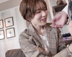 [Reducing Mosaic]KMHRS-020 A Tall Short-haired Handsome Girl Can Not Control Her Horny Desire AV Debut Laila Takizawa