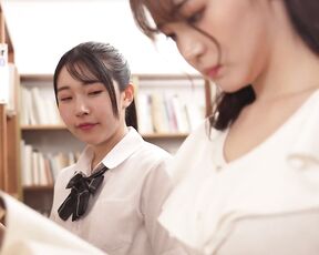 DANDYA-019 A Lesbian In A Uniform Makes A Plain Office Lady In The Library Cum Over And Over Again With Her Under-skirt Fingering Until She Becomes A Lesbian