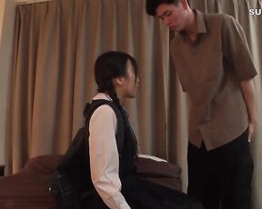 [Reducing Mosaic]SUJI-298 Obscene Creampie To Daughter’s Friend Shaved Pussy Student Ao Ishihara Ao