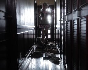 HMN-786 A Slutty Maid With Erect Nipples Haruhi Moka Teases Her Husband Who Has Been Away For A While Due To A Slump In Their Relationship And Devours His Explosive Cock She Teases Him With Her 