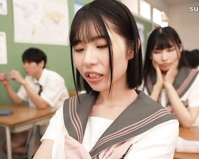 [Reducing Mosaic]HUNTC-553 Violating School Rules Is Collective Responsibility 2 A Boy Does It On Purpose And As Punishment Both Boys And Girls Have To Come To School Half-naked With Their Lower